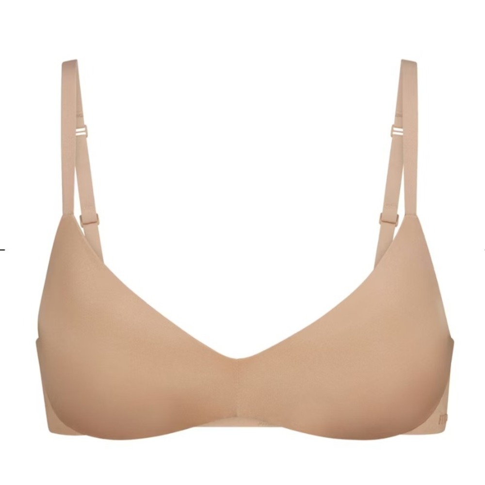 Skims Wireless Form Push Up Plunge Bra BR-WRL-1891 Clay, 34C